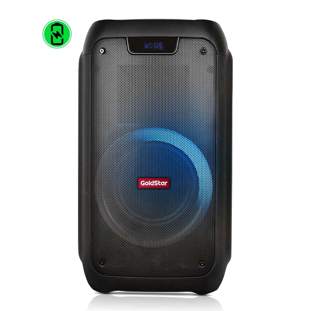 Parlante Bluetooth inalámbrico c/mic funcion karaoke 25w luces led