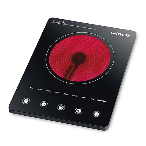 Anafe infrarrojo vitroceramico panel táctil