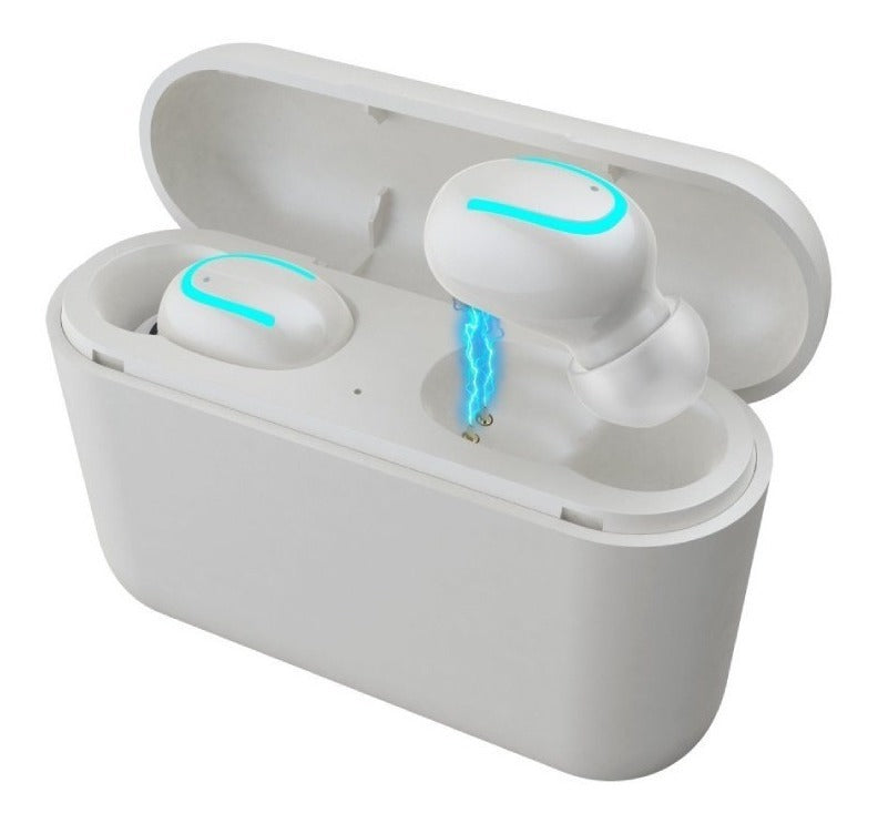 Auriculares inalámbricos HBQ Jazak Audio Q32 Blancos con luz LED