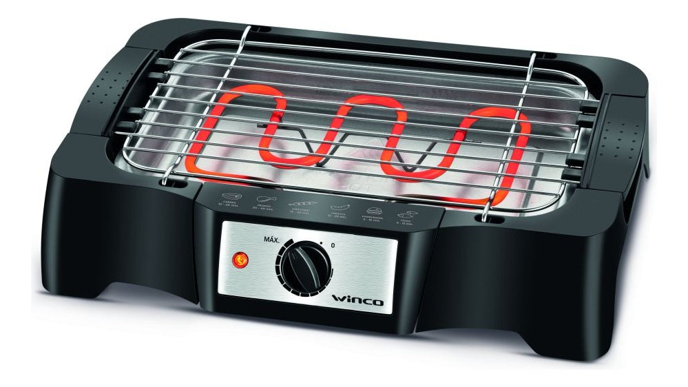 Parrilla Electrica Grill Electrico Antiadherente Winco W2016