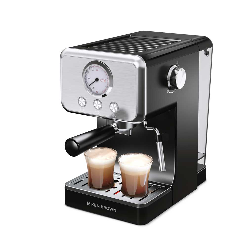 Cafetera Espresso Digital Ken Brown CM-202 1050W 15bar