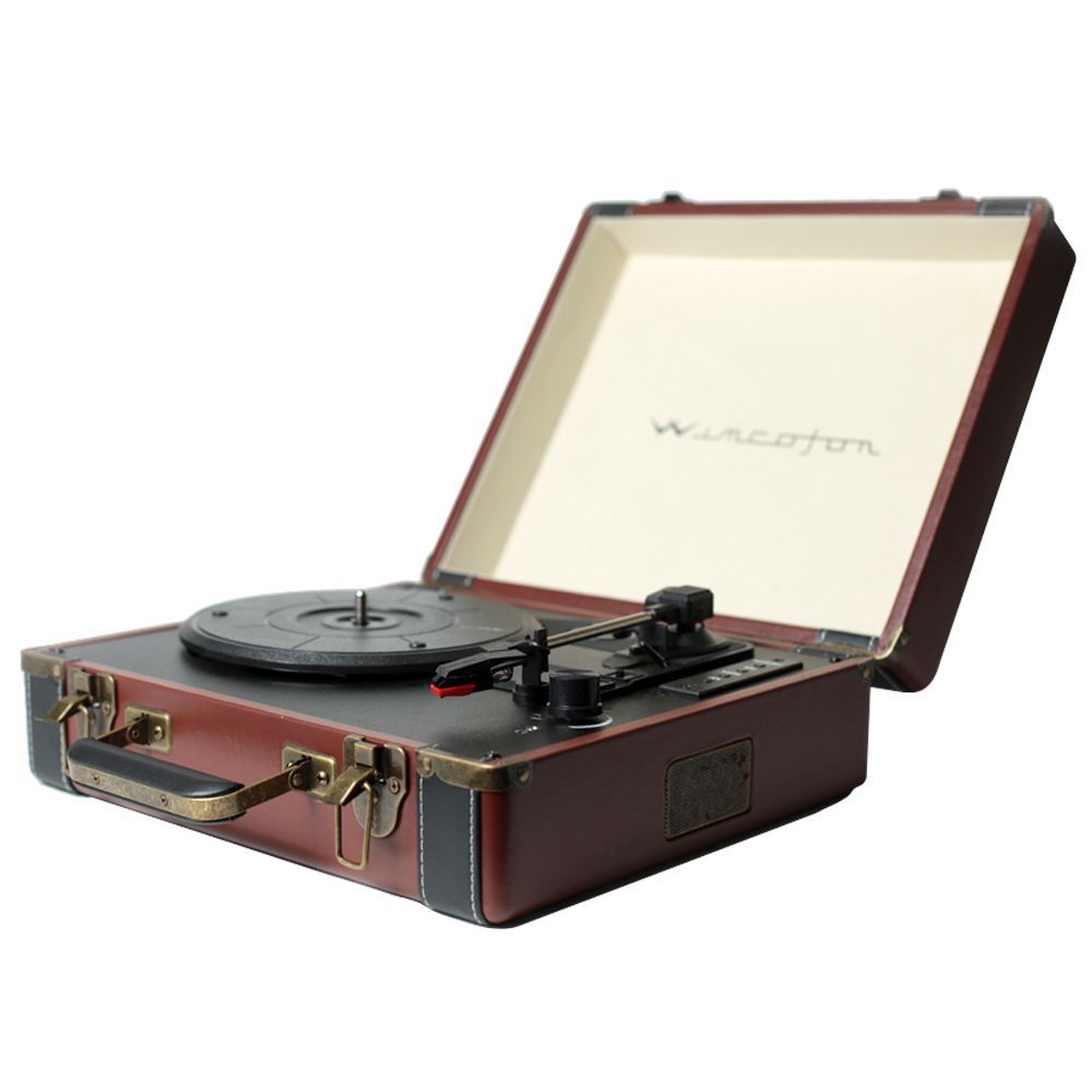 Tocadiscos Wincofon W407 Vinilo Vintage Bluetooth Portable