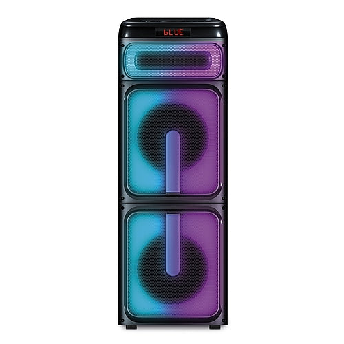 Parlante Torre INALAMBRICO Doble Portatil Gran Potencia Radio Mic