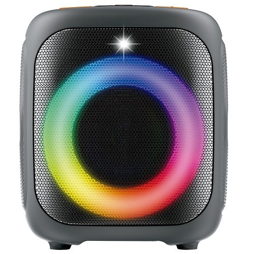 Parlante Inalambrico Portatil Bluetooth Winco W261 Luces Color Gris