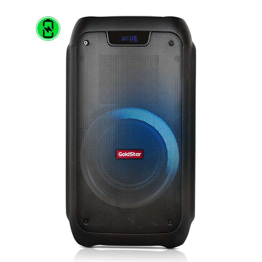 Parlante Bluetooth inalámbrico c/mic funcion karaoke 25w luces led