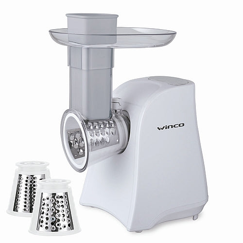 Rallador Electrico 3 En 1 Winco W318b 3 Rodillo Blanco 150w
