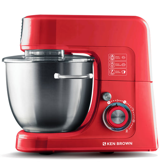 Batidora con bowl Ken Brown 4,5 litros Rojo 800w 10 velocidades