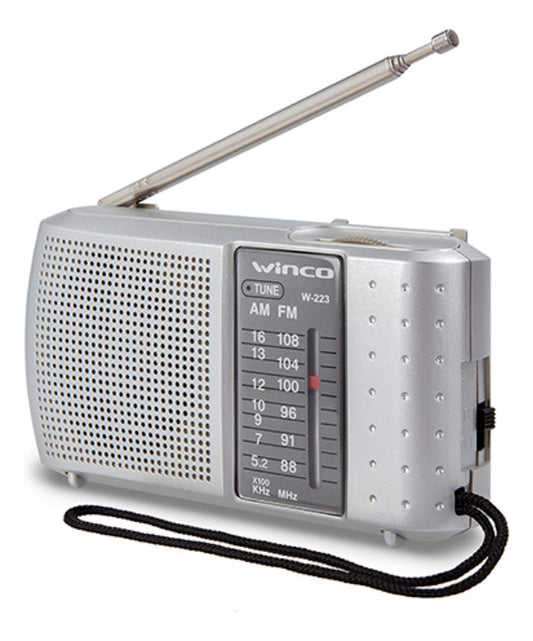 Radio Winco Portatil W223 color Gris