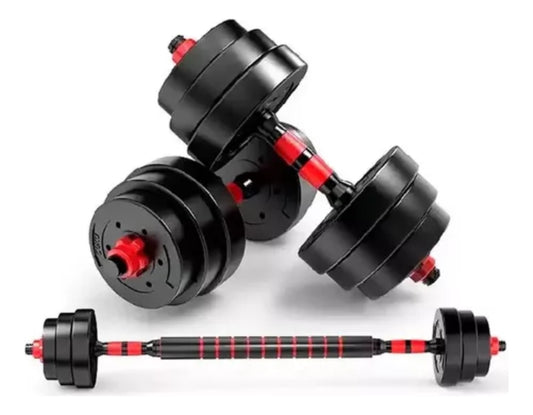 Kit De Mancuernas Jazak 20 Kg Disco Pesas Set Ajustable