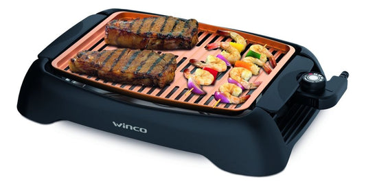 Parrilla Electrica Grill Ceramica Antiadherente Winco W2015 Negro