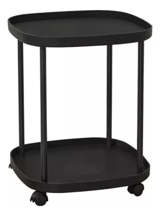 Mesa de Arrime Ratona 2 Niveles Con Rueditas