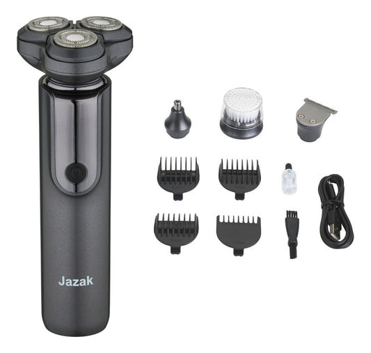 Afeitadora Electrica Inalambrica Jazak 4 Cabezales 4 Peines