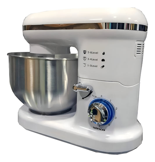 Batidora De Pie Winco W306 Blanca 220 V