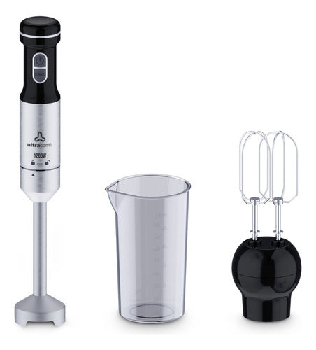 Licuadora De Mano Minipimer Ultracomb Lm-2550 1200w Negro