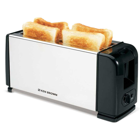 Tostadora Eléctrica para 4 panes 1200w 2 ranuras grandes Ken Brown