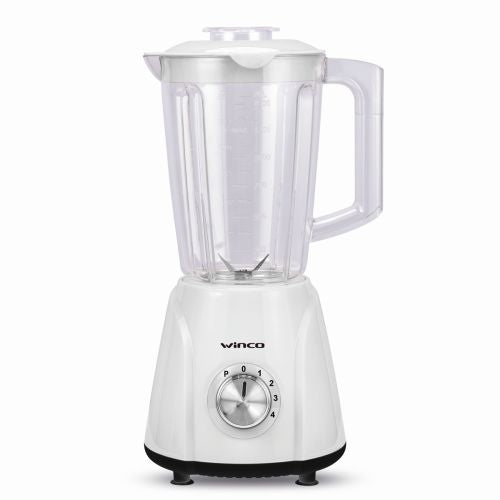 Licuadora Winco Jarra de Plástico 1,5L 4 velocidades + pulsador Blanca