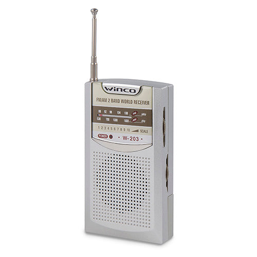 W203-Radio Portátil AM/FM a Pilas AAA