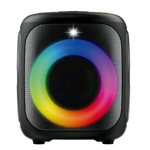 Parlante Inalambrico Portatil Bluetooth Winco W261 Luces Color Negro