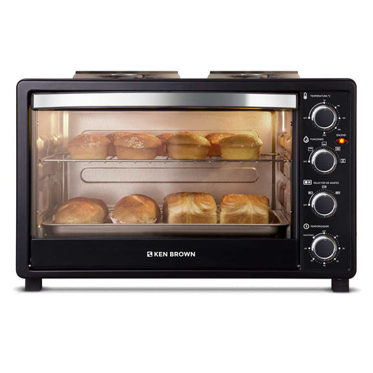 Horno eléctrico 43 litros con doble anafe superior 1600w