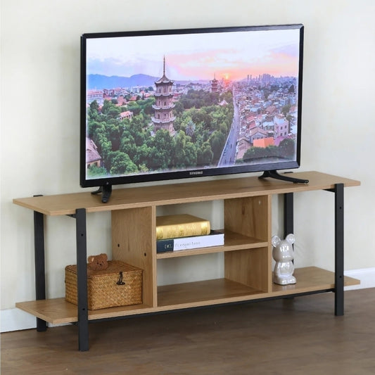 Mesa Para Tv Jazak Mueble Organizador Con Estantes Industrial